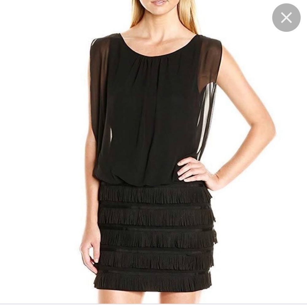 Aidan Mattox fringe dress